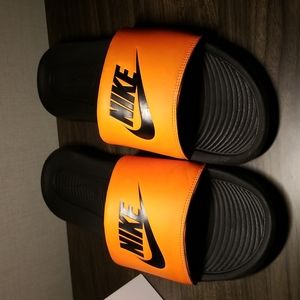 Nike neon orange mens Slides 13